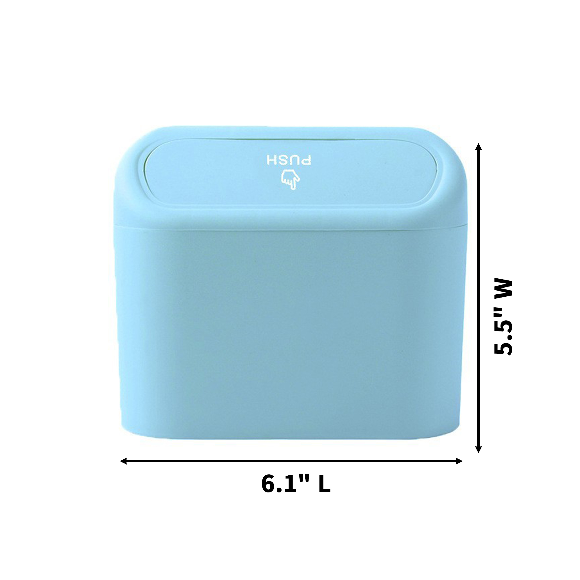 Mini Car Storage Bucket With Waste Bag Holder 6.1" 2