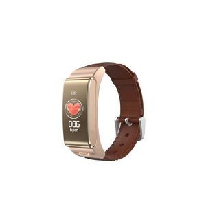 2 In 1 Ear Bud And Leather Band Fitness Tracker 5