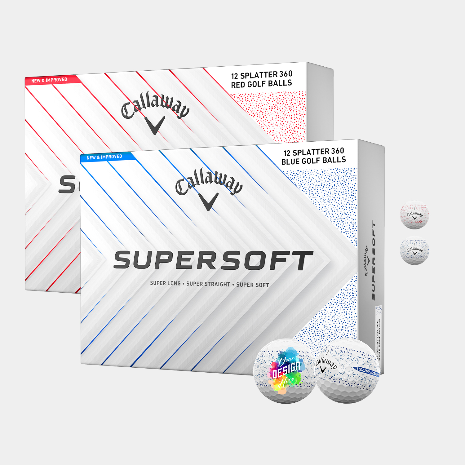 Callaway® Supersoft Splatter 360 Golf Balls 3