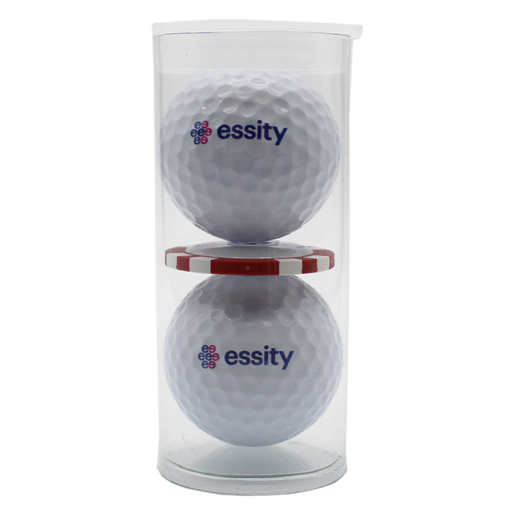 2-Ball Tube with Poker Chip 1