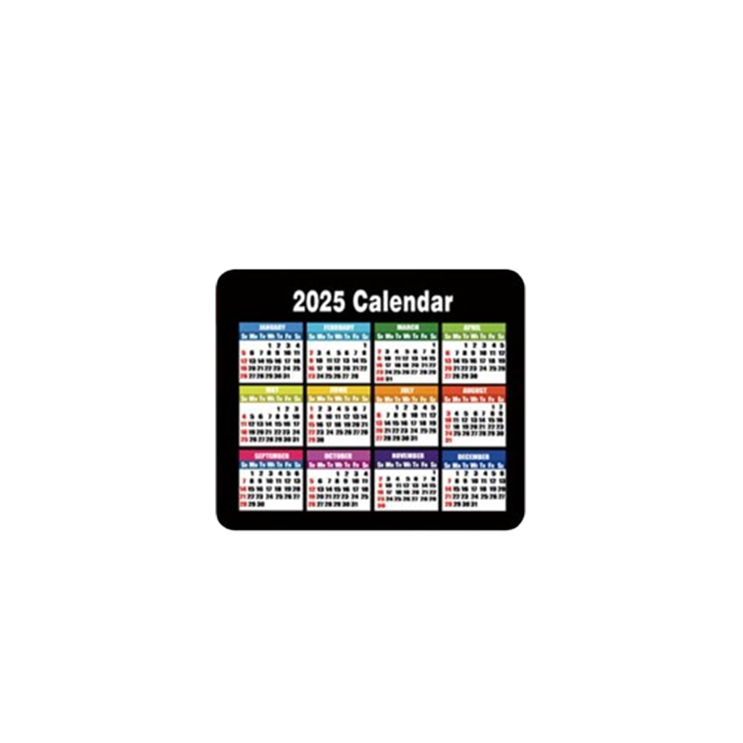 2025 Calendar Non-Slip Waterproof Rubber Mouse Pad 5