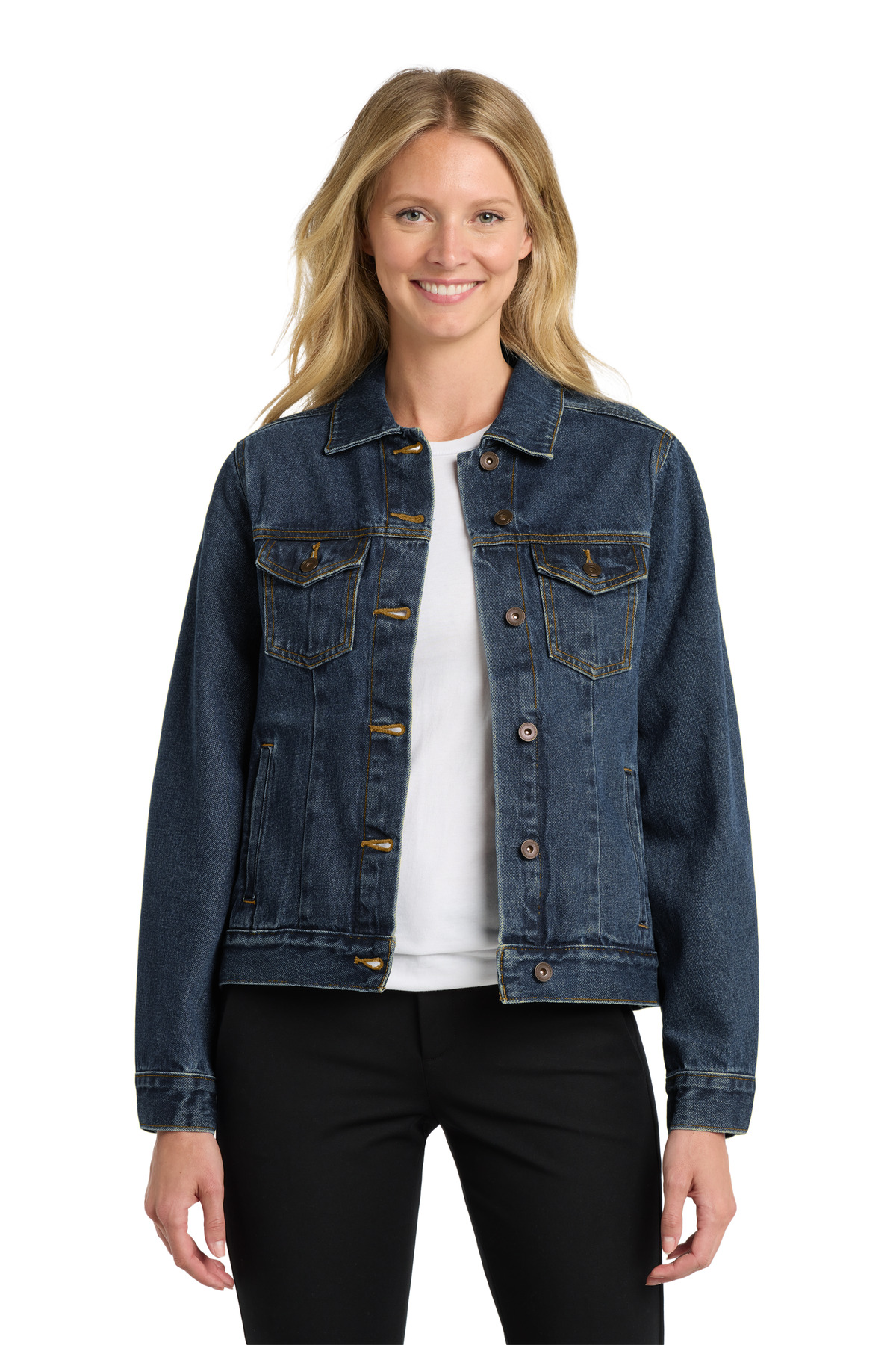Port Authority Women's Denim Jacket. L7620 4