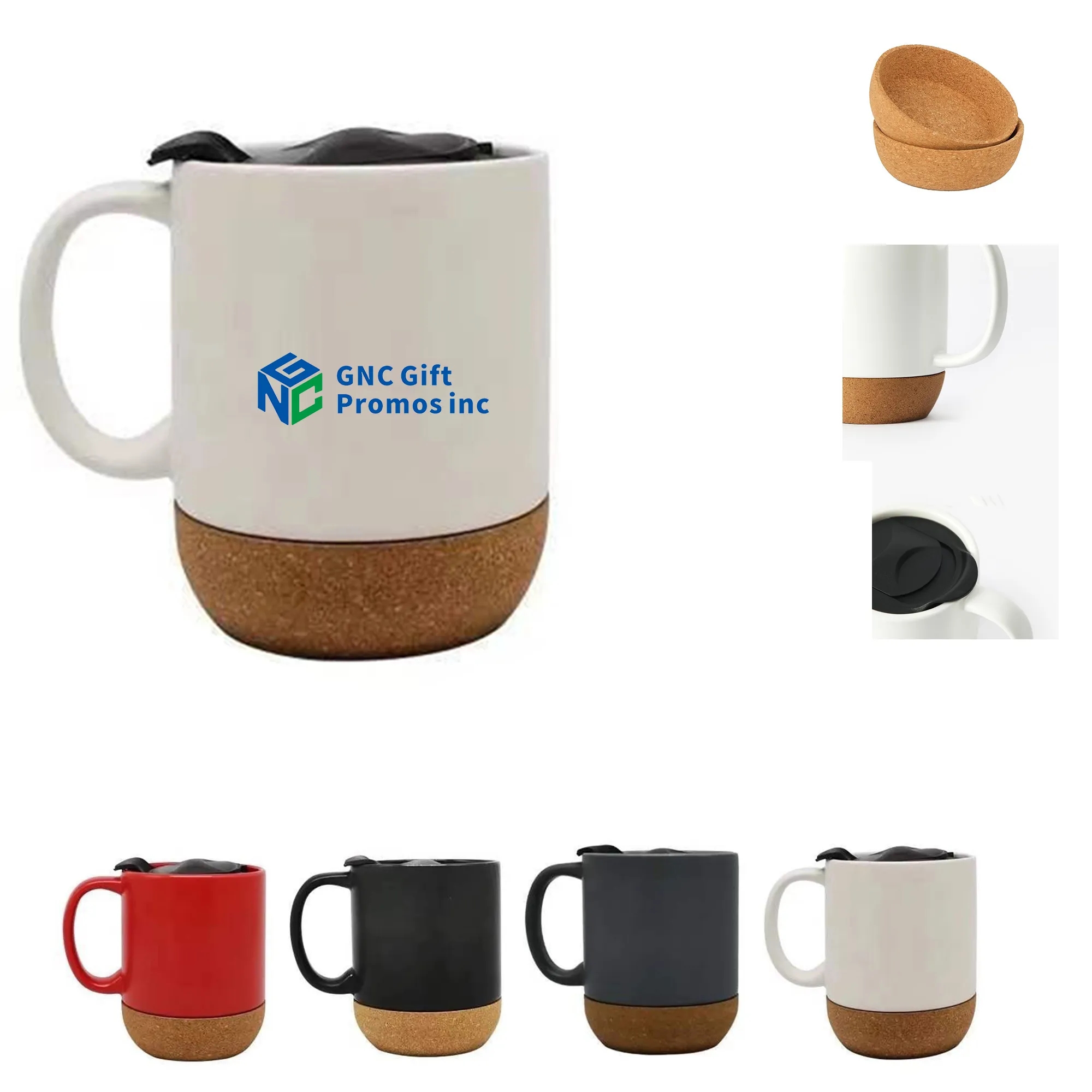 Cork Bottom Ceramic Mug - 12 oz 2