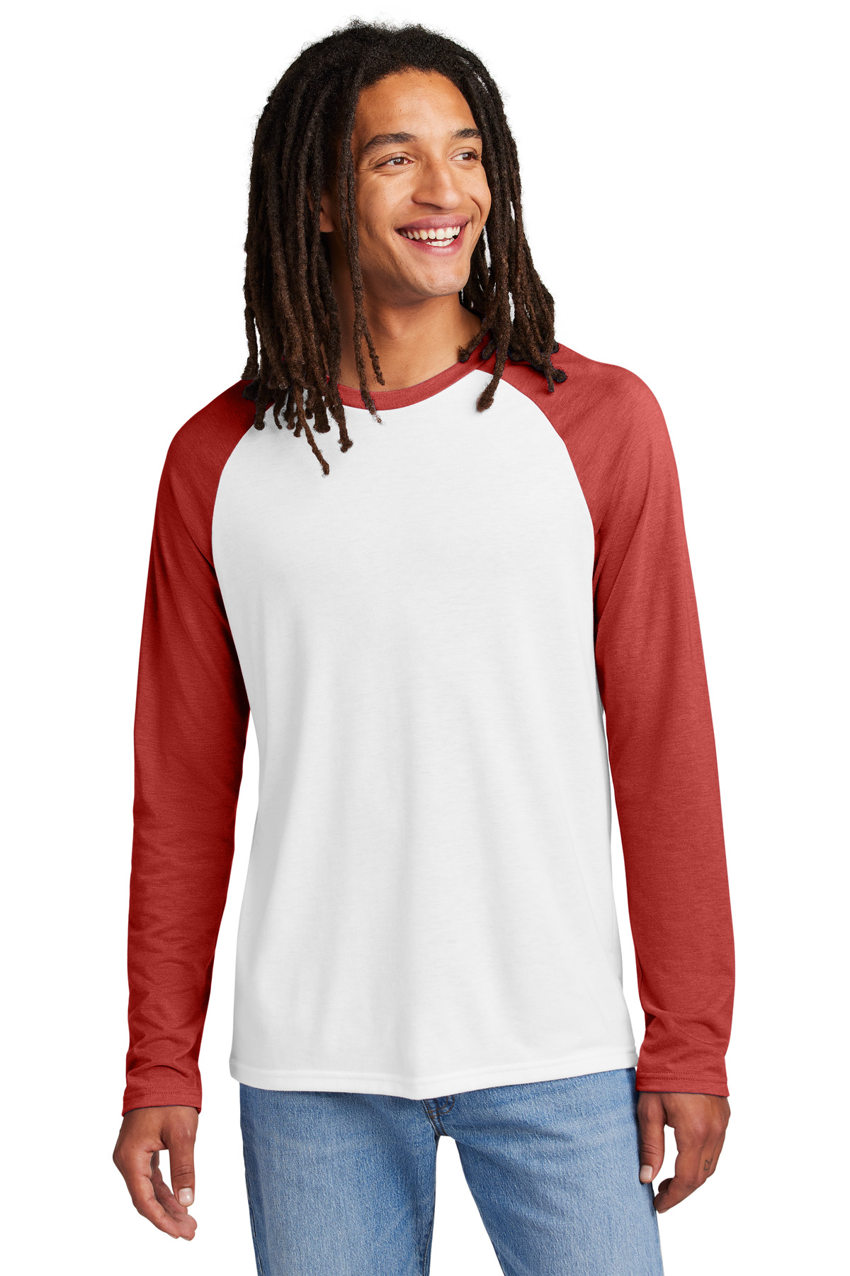 Allmade Unisex Tri-Blend Long Sleeve Colorblock Raglan AL6009 31