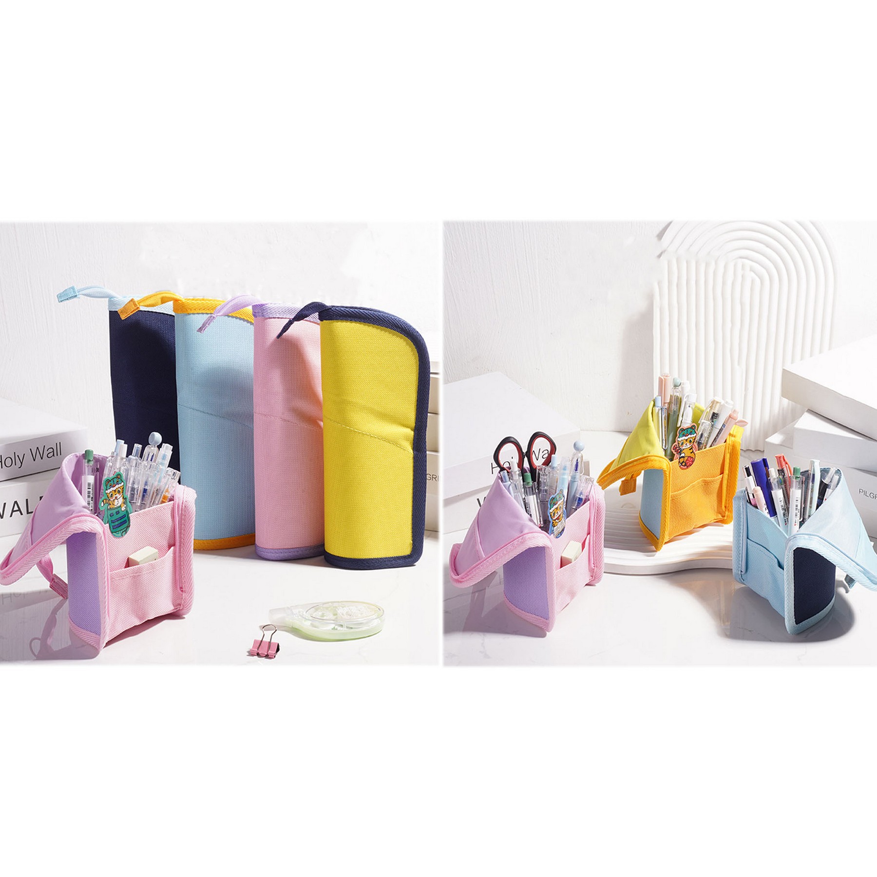 Large Capacity Pencil Pouch Foldable 2