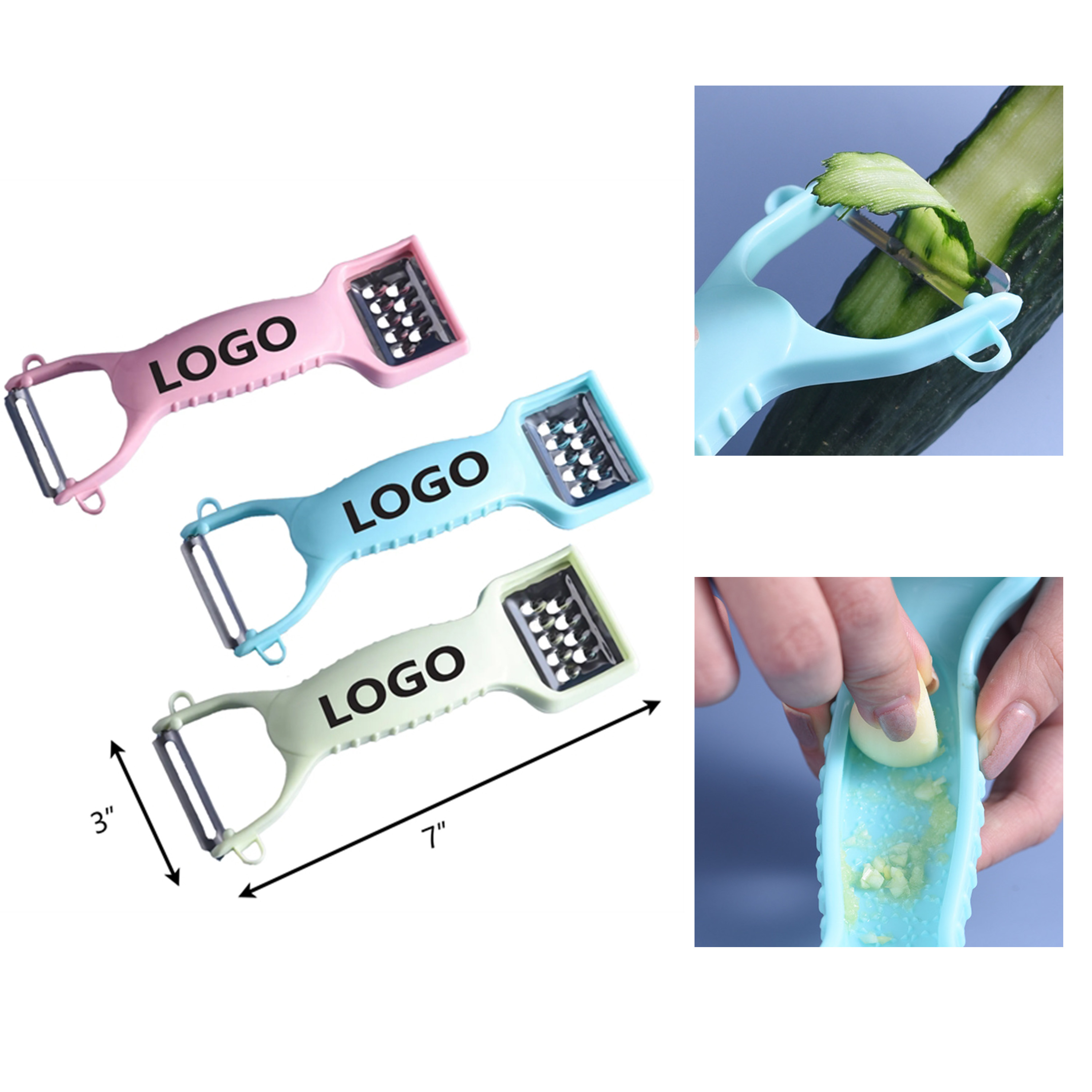 Ergonomic Multifunction Fruit Vegetable Peeler Grater 2