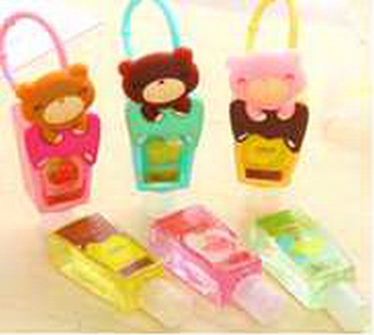 Silicone Hand Sanitizer in Silicone Holder 2