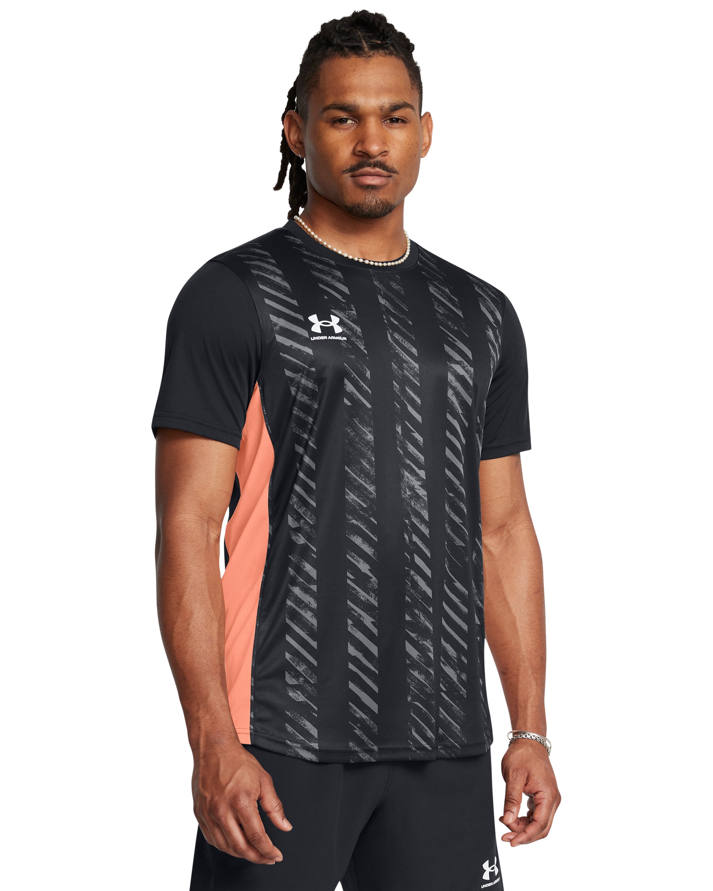 UA Challenger Printed Men's Training Short Sleeve 2