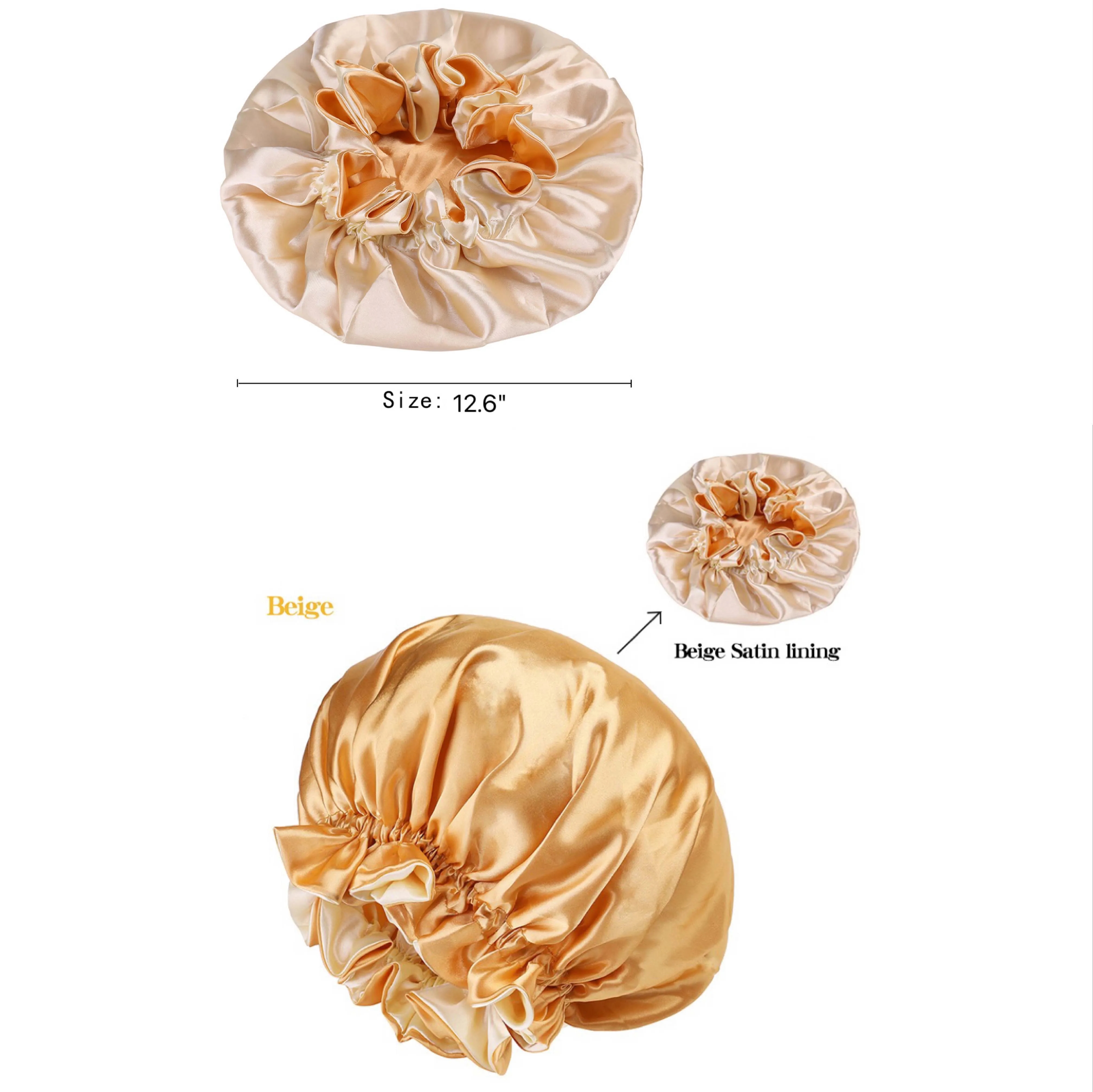 Double Layer Silky Shower Cap 1