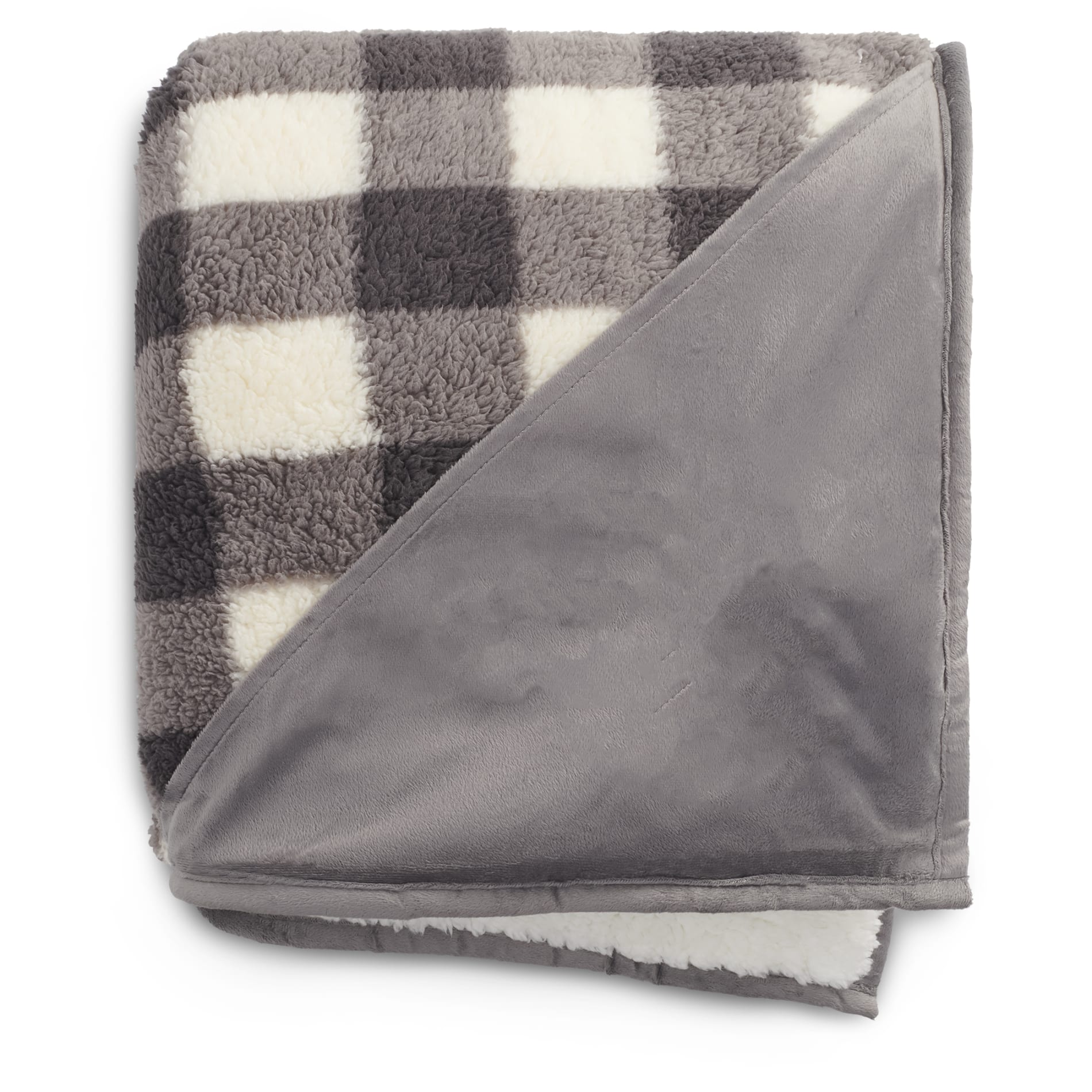 Field & Co.® Double Sided Plaid Sherpa Blanket 42