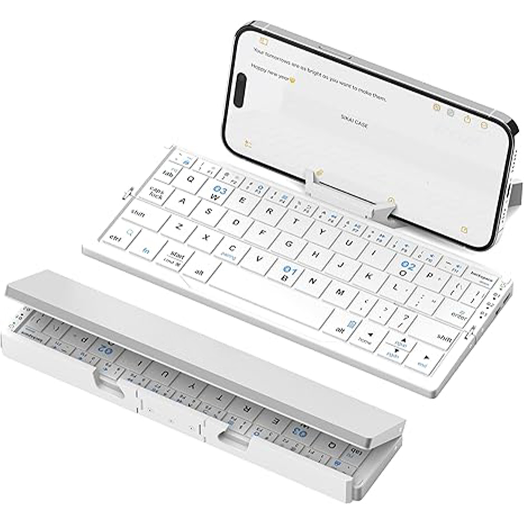 Portable Rechargeable Foldable Bluetooth Keyboard 4