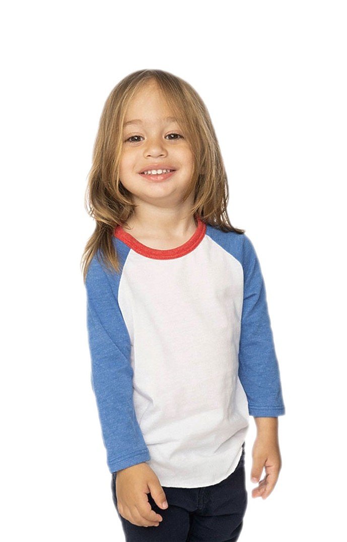 Toddler Americana Raglan Baseball Shirt 4