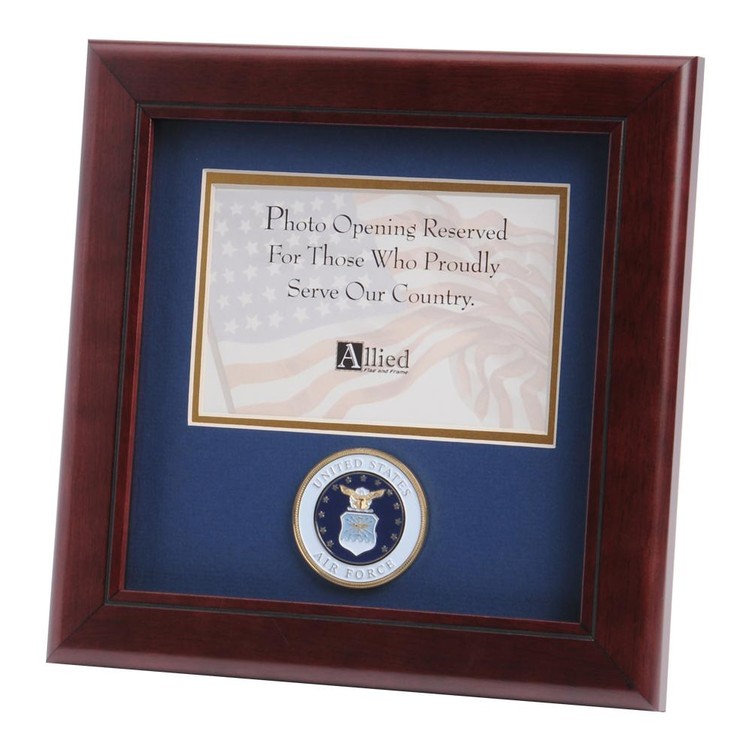 U.S. Air Force Medallion 4-Inch by 6-Inch Landscape Picture Frame 2