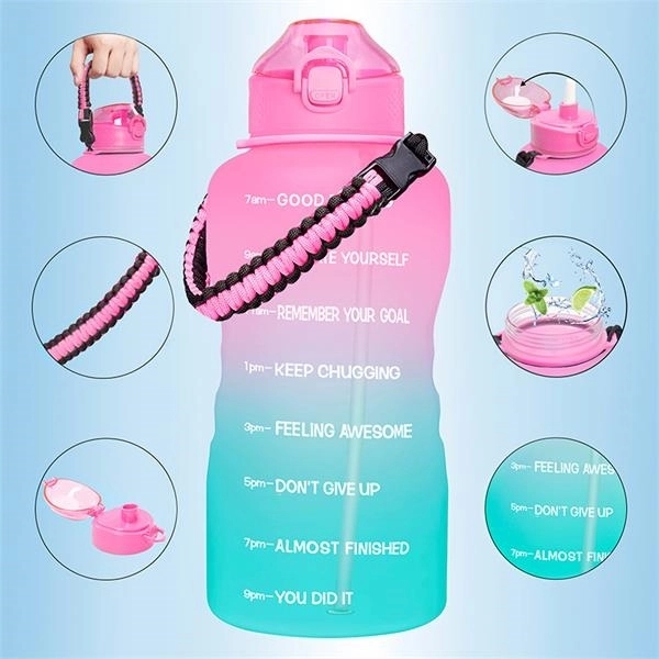126 OZ Motivational Water Bottle with Paracord Handle 5