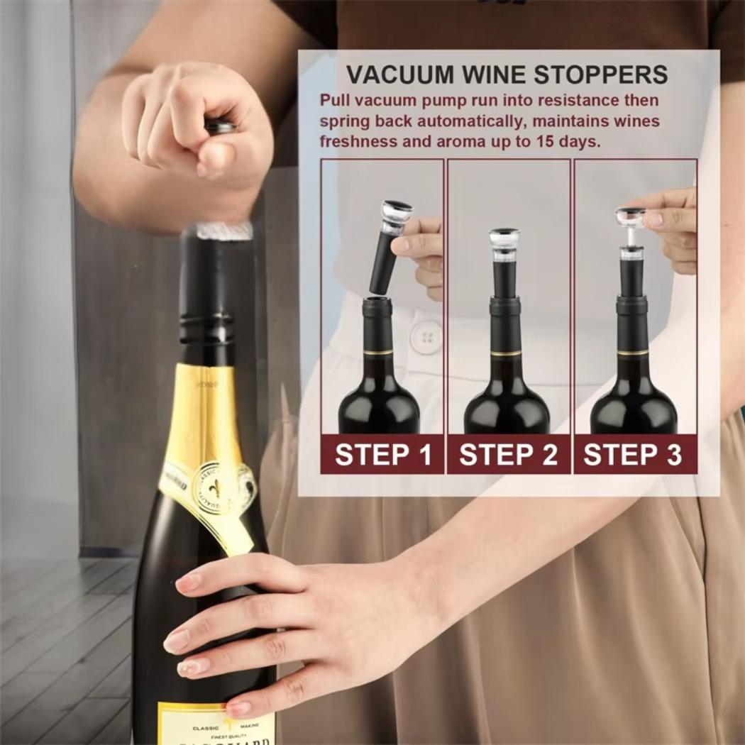 WineVault Opener, Dispenser & Vacuum Preserver Set 8