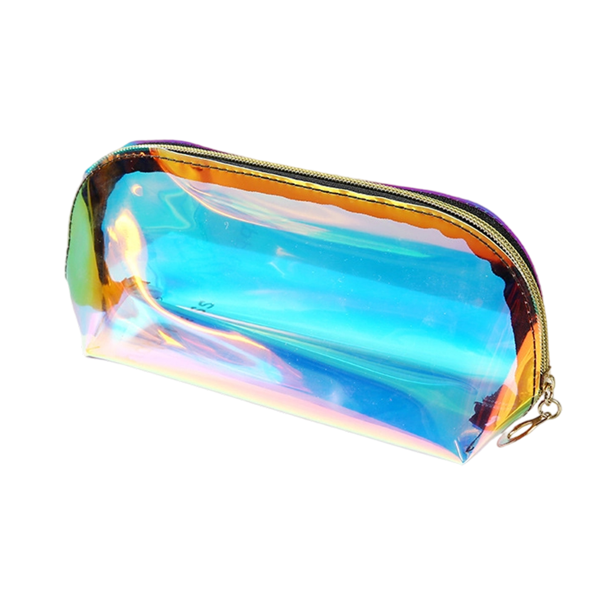 TPU Holographic Zippered Makeup Bag Waterproof Dust Proof 4