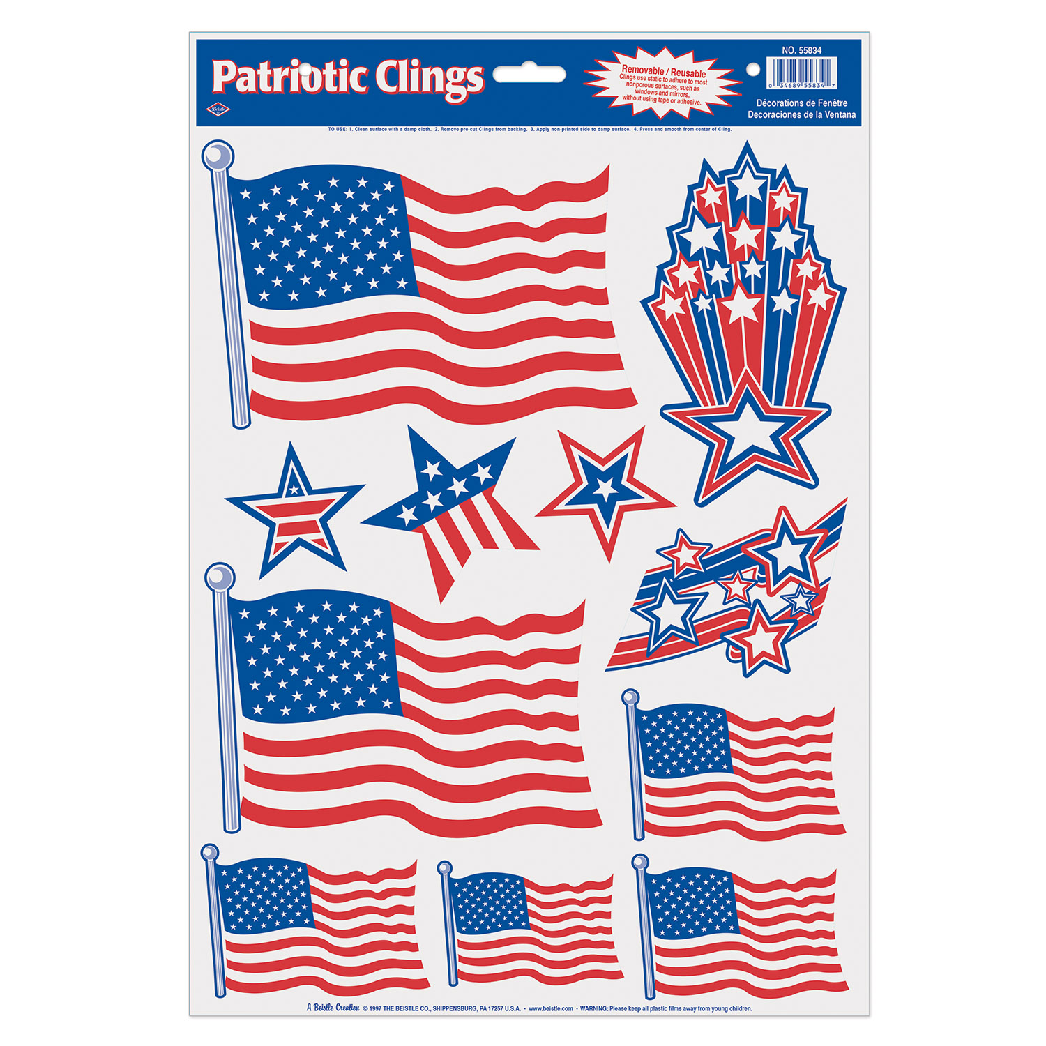 Patriotic/ American Flag Clings