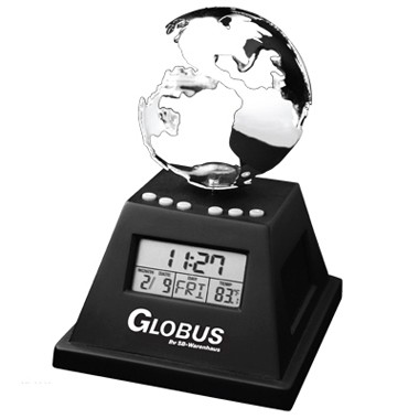 SOLAR POWERED MOVING GLOBE WITH ALARM CLOCK 2