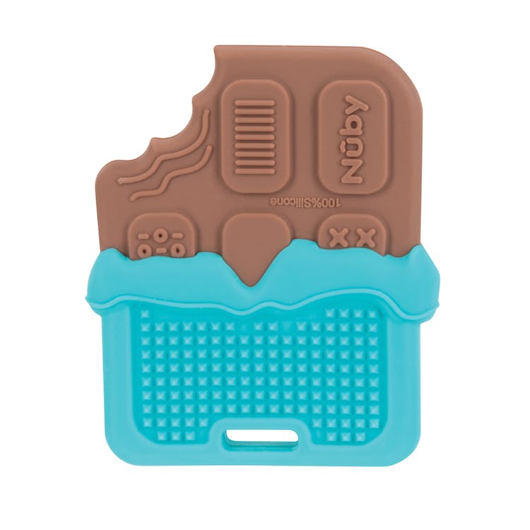 Nuby Chocolate Chip Cookie Teethers - 3M+ Silicone 1