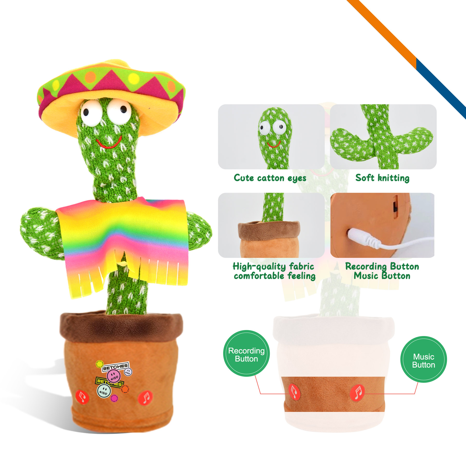 Tency Dancing Cactus Toy 1
