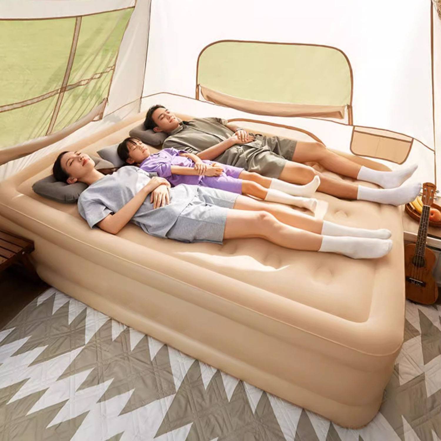 Durable Leakproof Portable Antibacterial Air Mattress 6