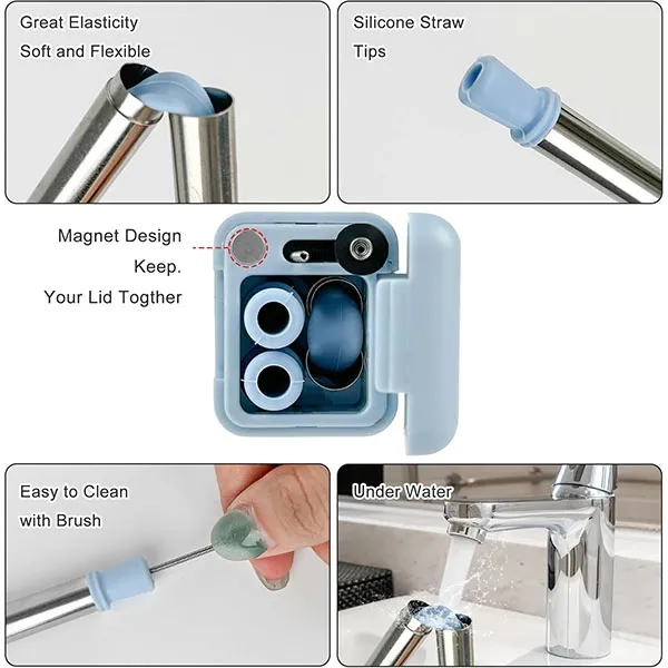 Collapsible Straw With Carrying Case 5