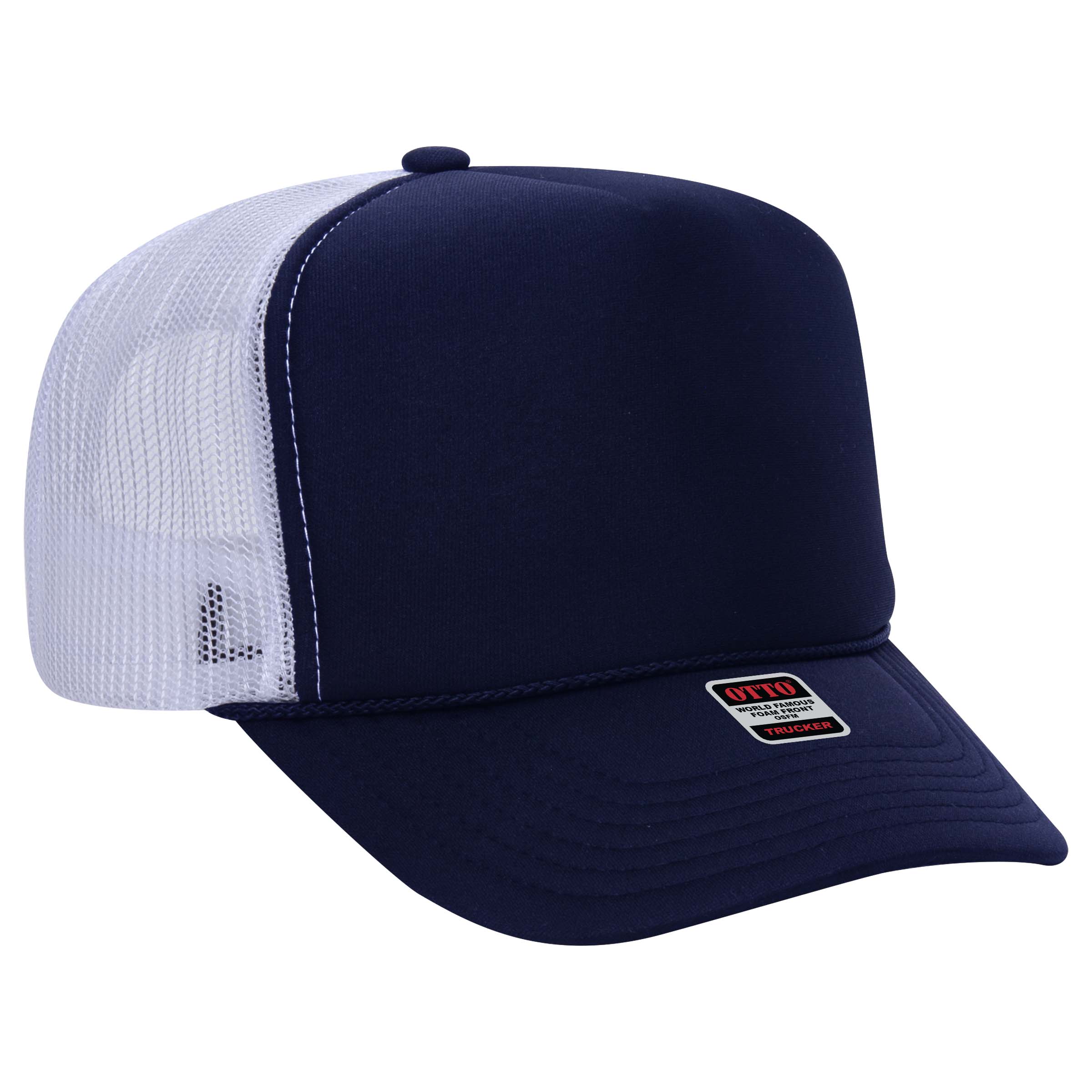 OTTO CAP® 5 Panel High Crown Mesh Back Trucker Hat 187