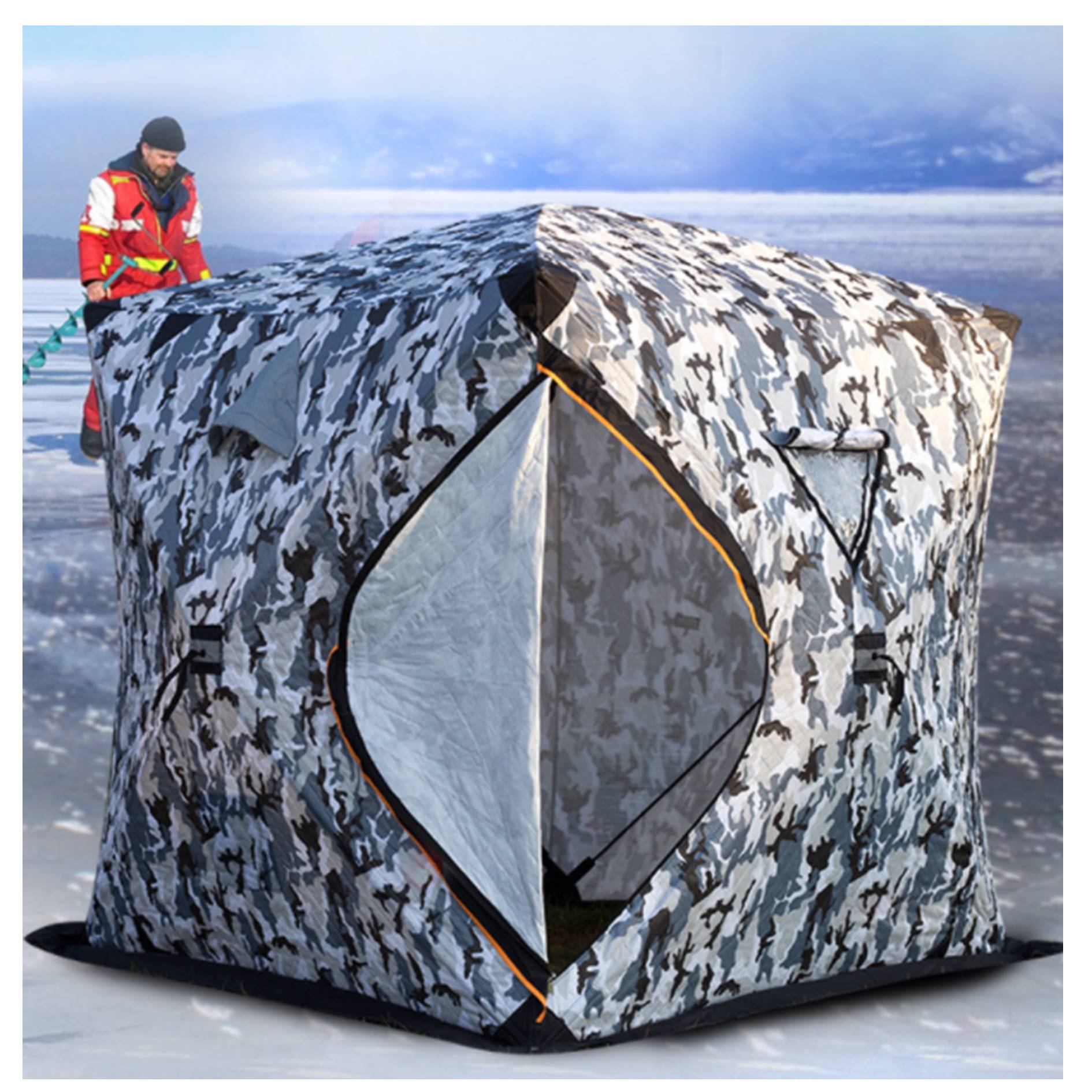 Winter Fishing Cotton Quick Open Tent 4