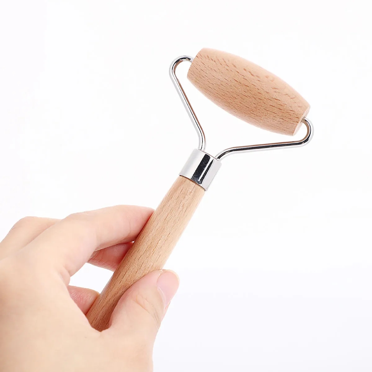 Portable Beech Wood Facial Roller Skin Massager For Face 2