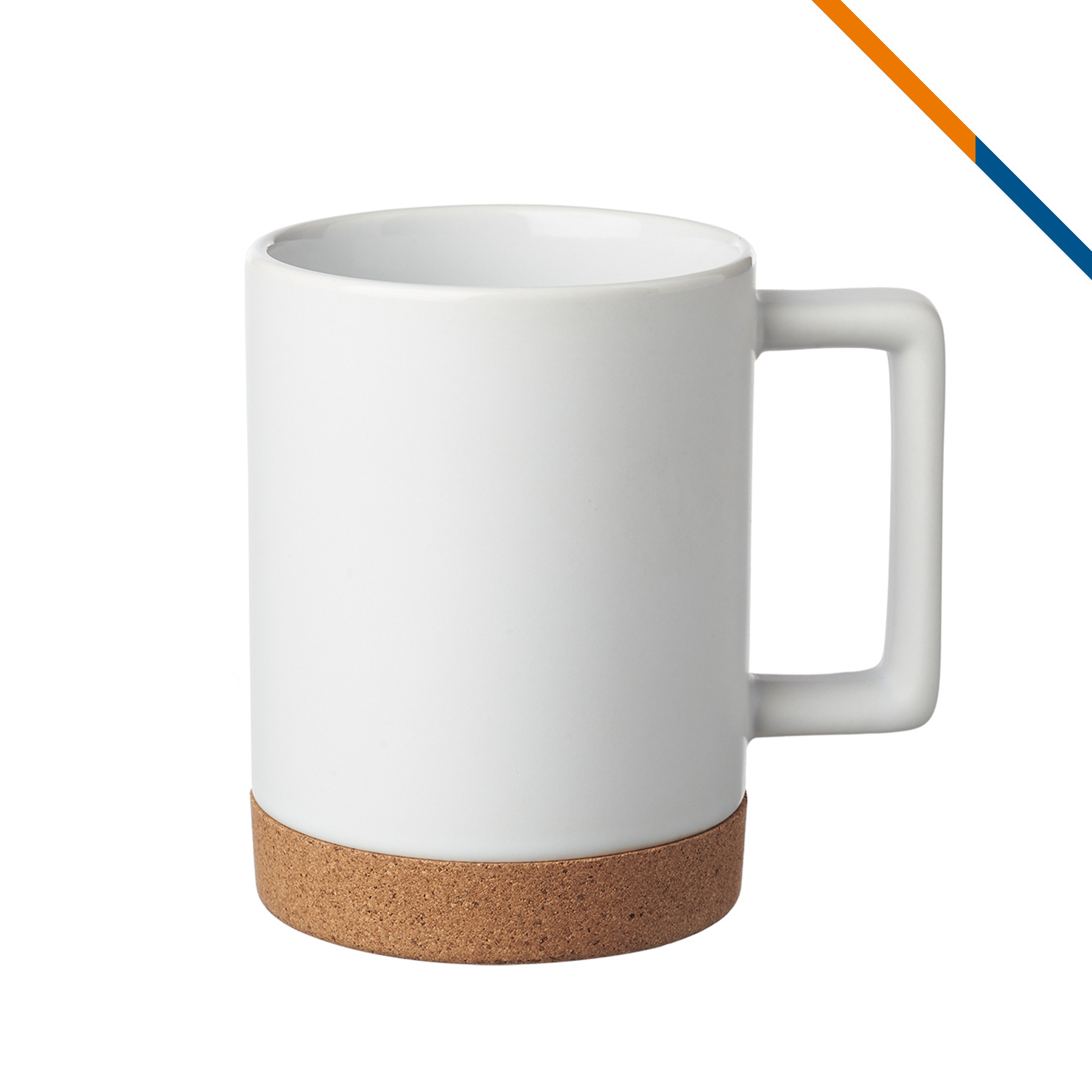 Dumas Cork Base Ceramic Mug - 15 OZ. 8