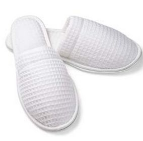 Woman's Closed Toe Waffle Slippers (Overseas - Embroidered) 2