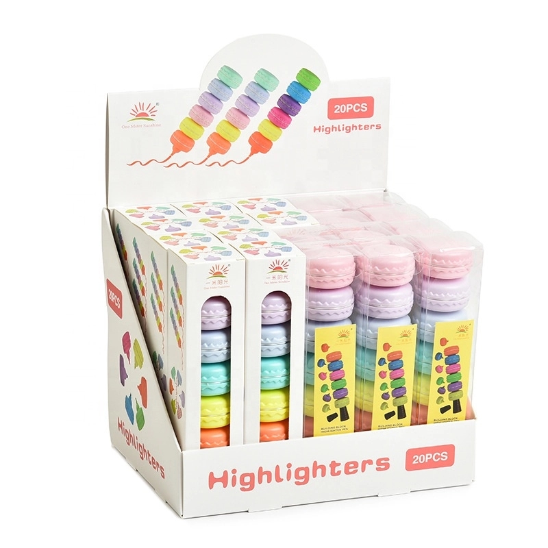 Cute Macarons Shape Highlighter Pen 3