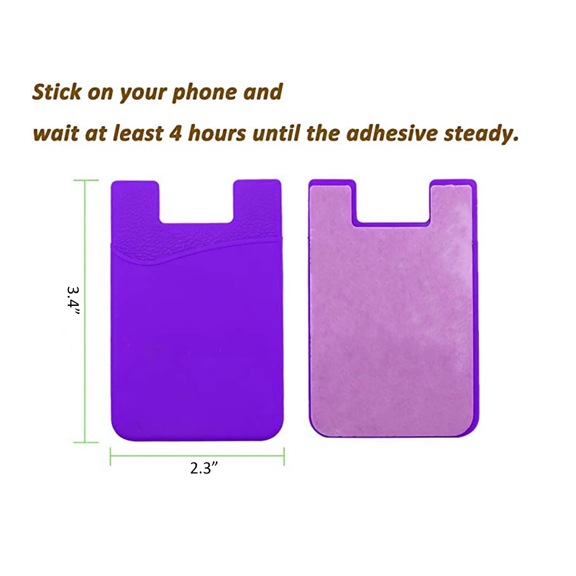 MOQ 100 PCS Silicone Cell Phone Wallet Stick 2