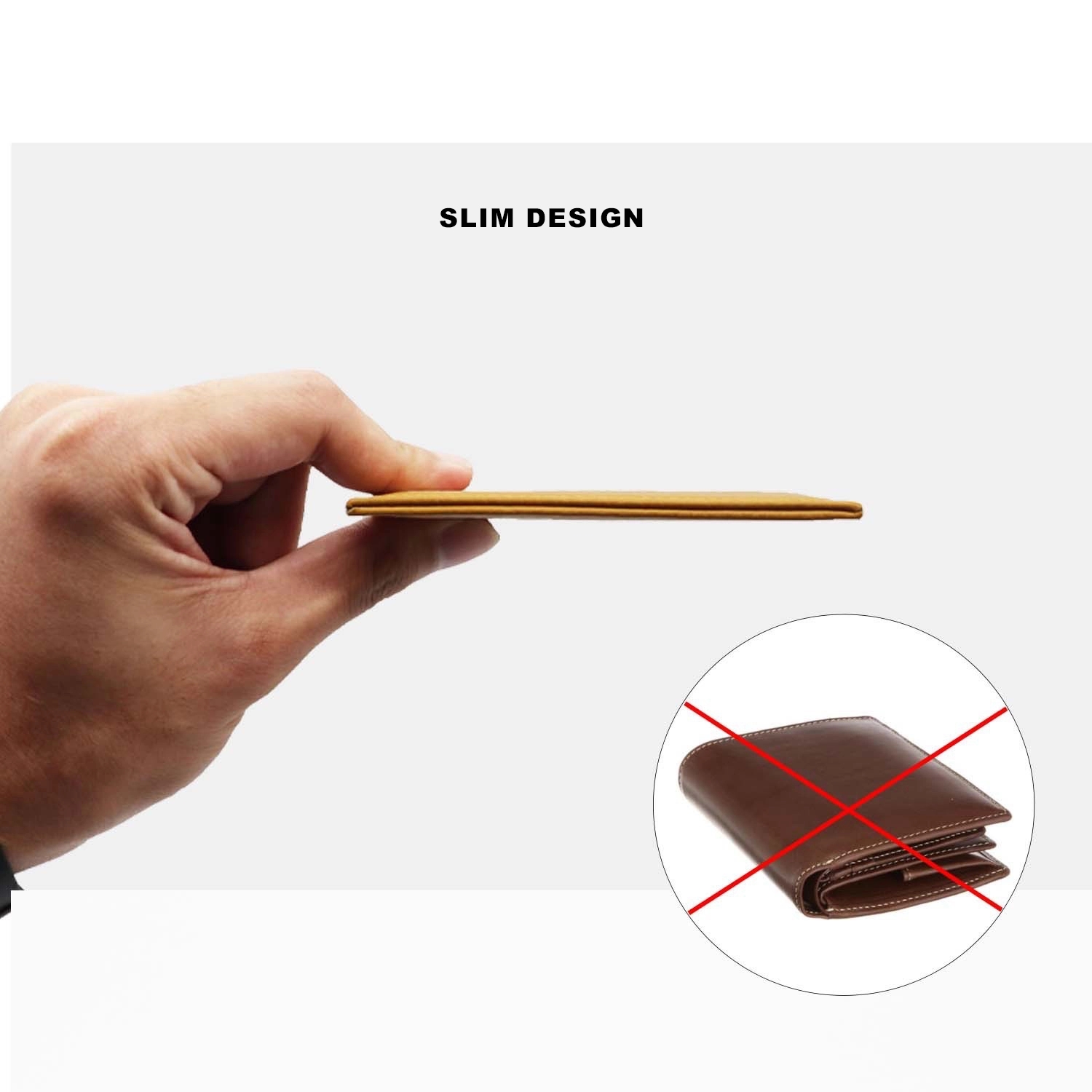 Genuine Leather Slim Card Case Wallet 6