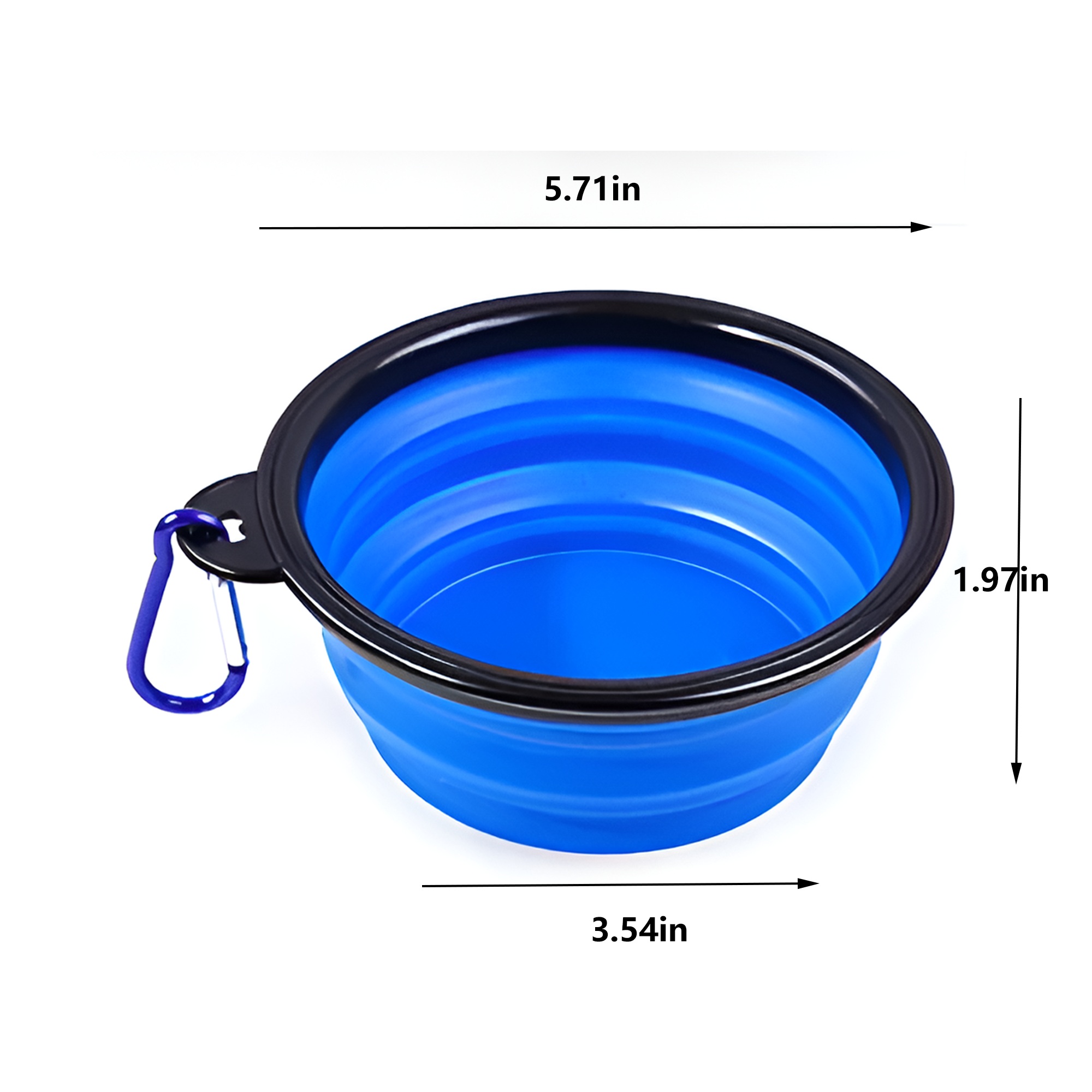 Portable Silicone Pet Folding Bowl 3