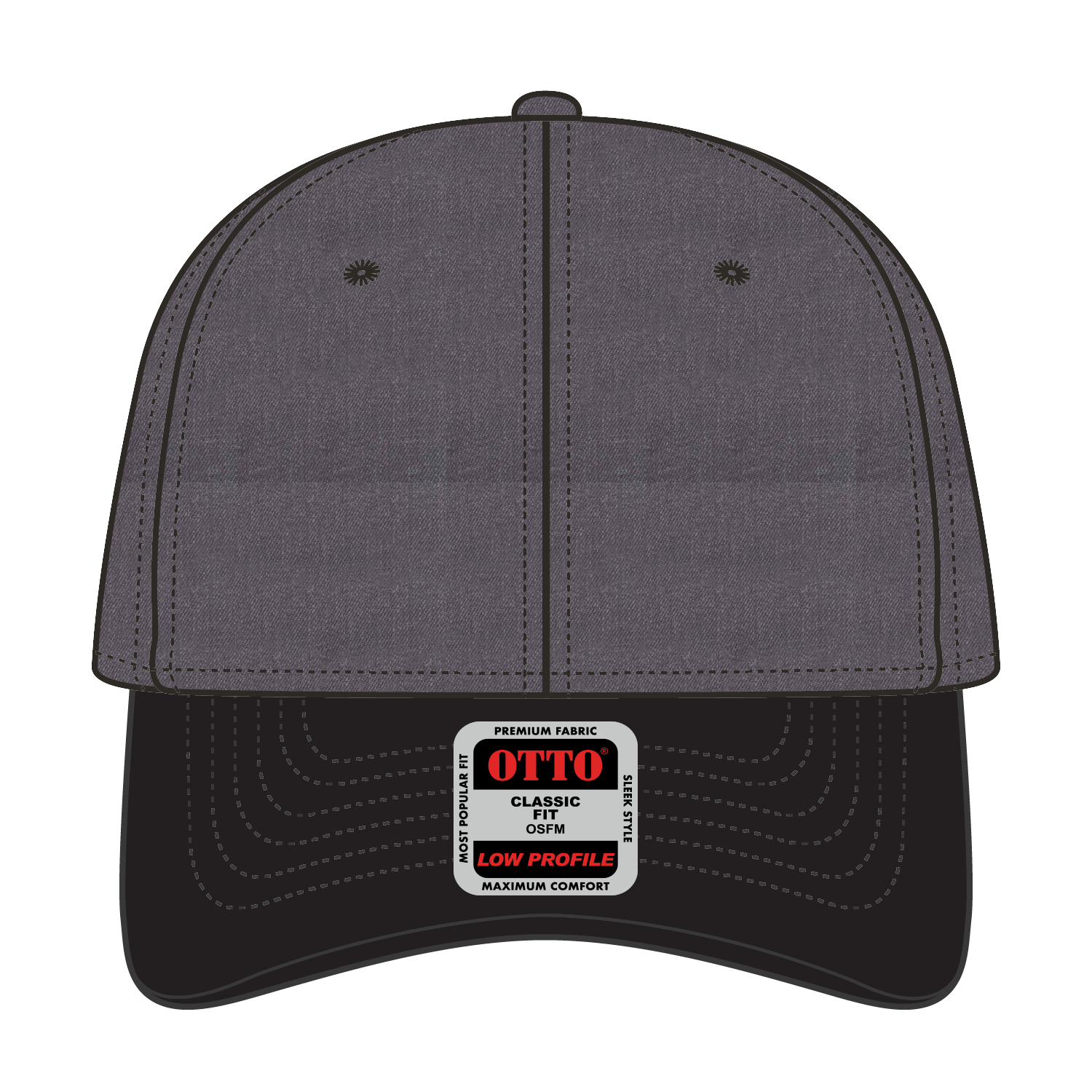 OTTO CAP® 6 Panel Low Profile Baseball Cap 24