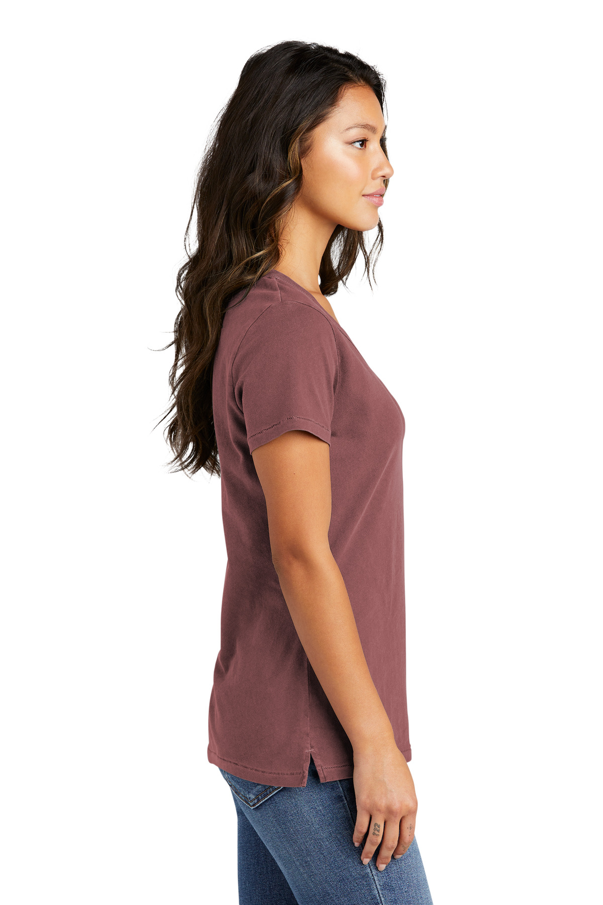 Port & Co Women's Beach Wash Garment-Dyed V-Neck Tee LPC099V 40
