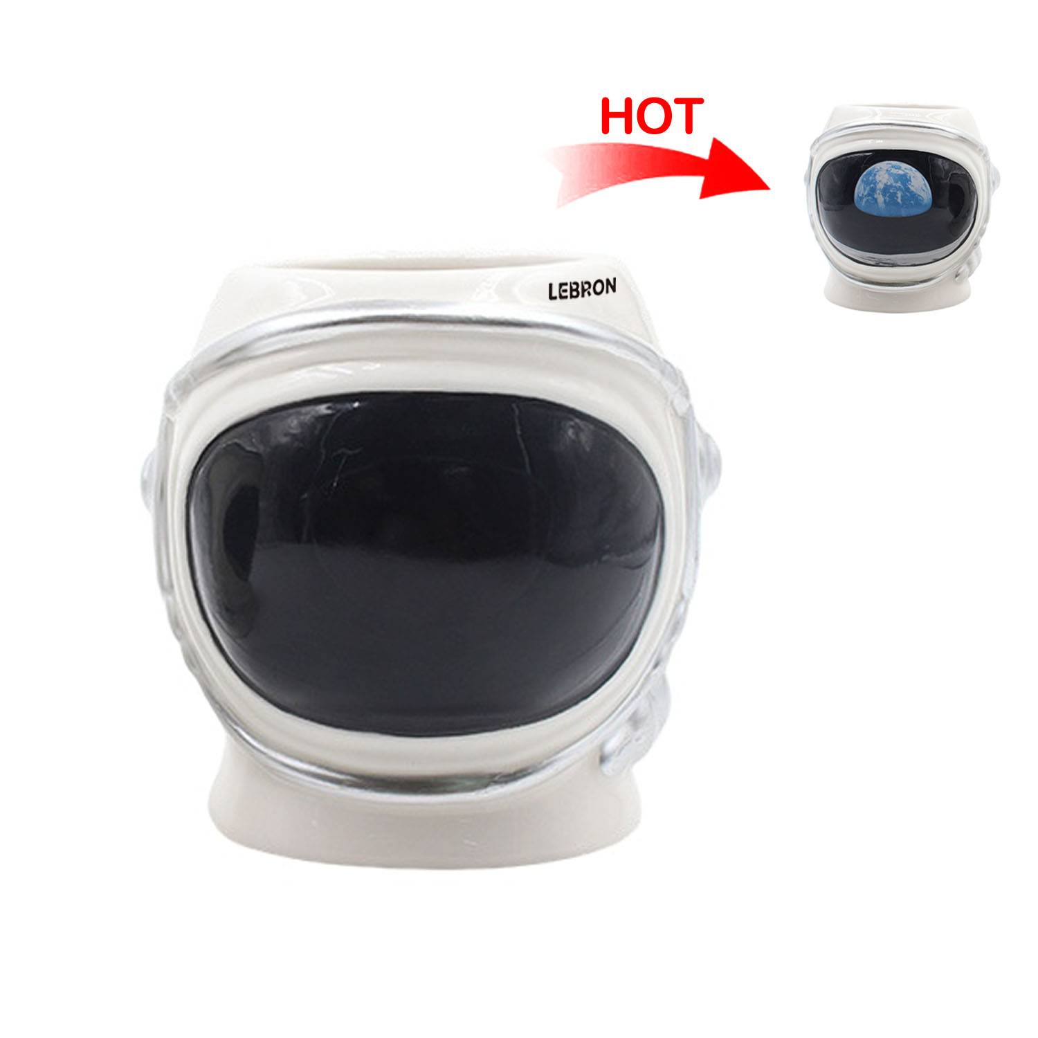 21oz Color-Changing Ceramic Mug – Astronaut Helmet Design 5