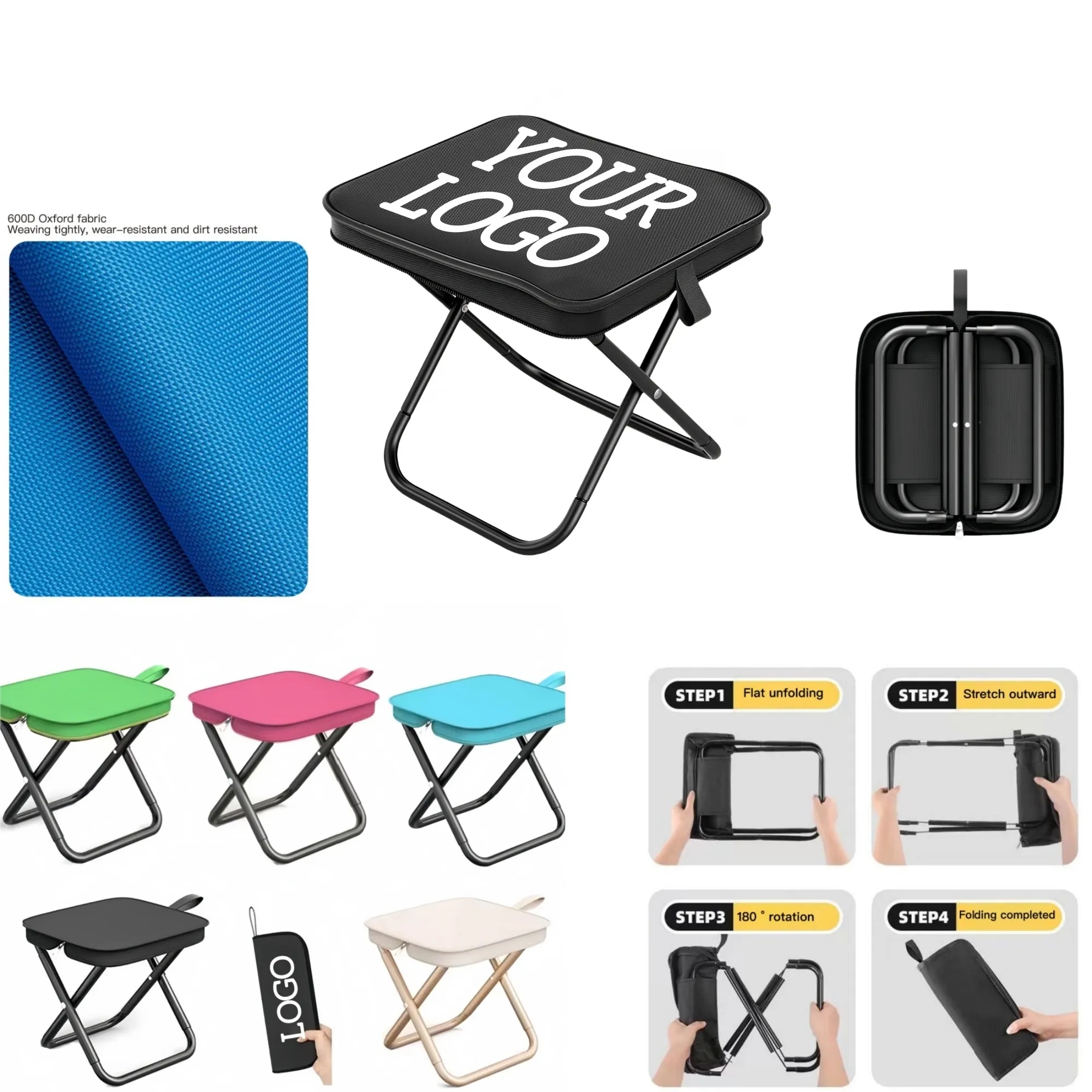 Premium Camping Stool & Folding Small Chair 3