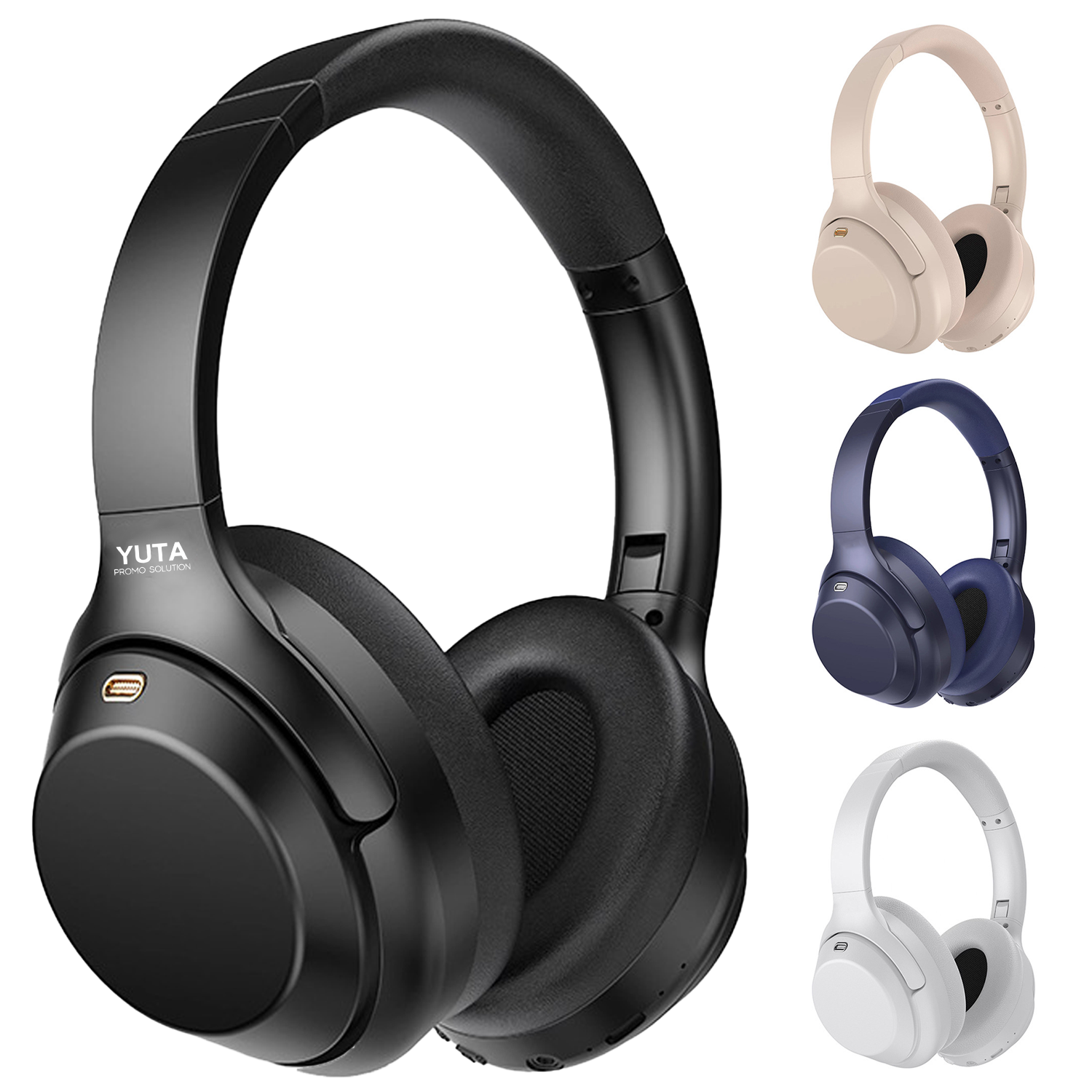 ABS Wireless Bluetooth Noise-Canceling Overhead Headphones 2