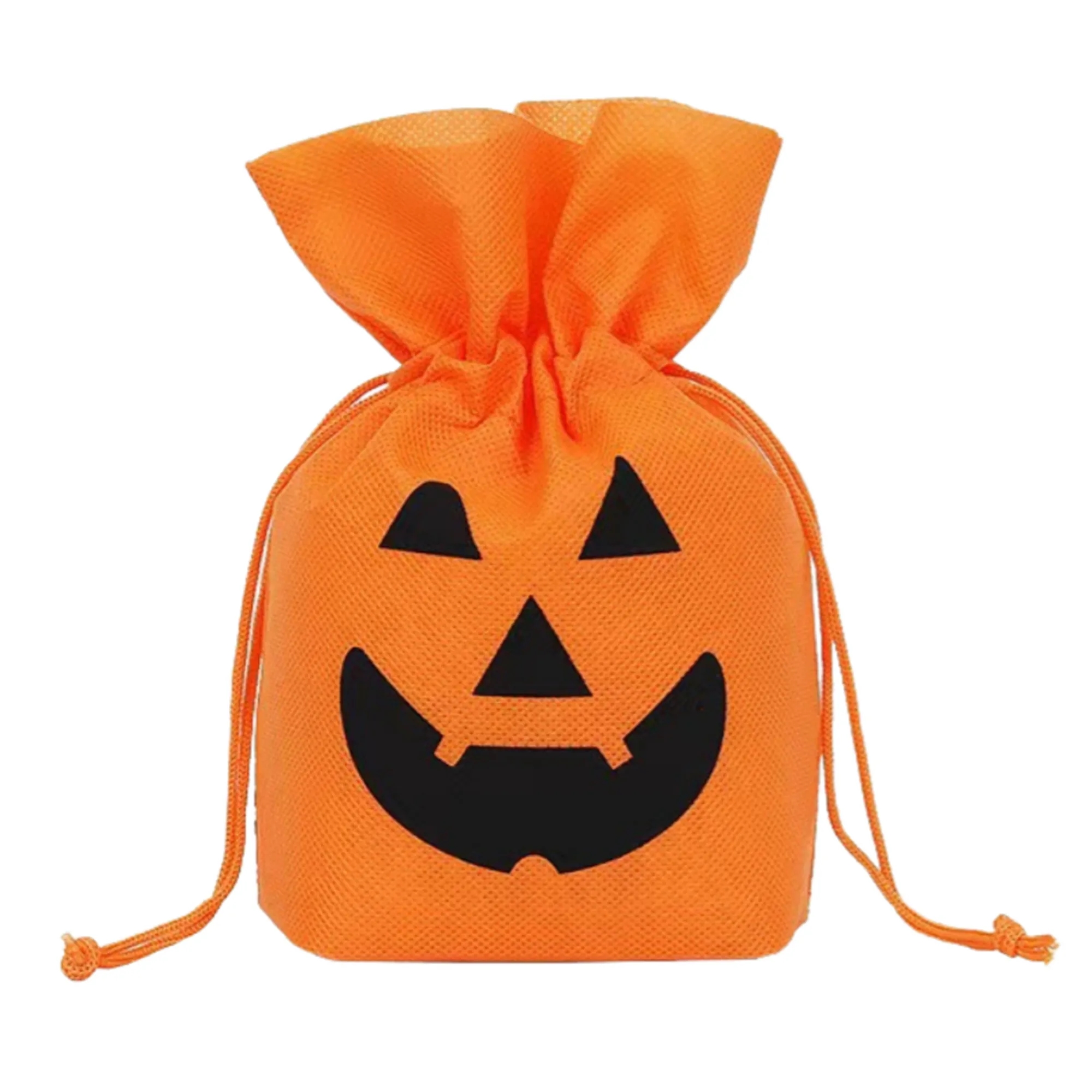 Halloween Pumpkin Drawstring Candy Snack Bag 6