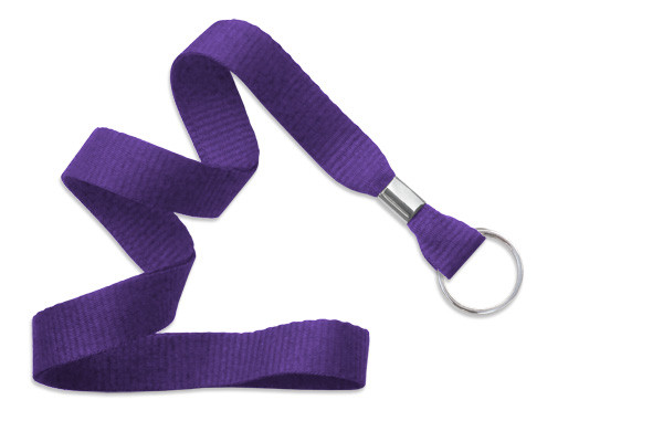 5/8" Blank Lanyard w/Split Ring (Purple) 2