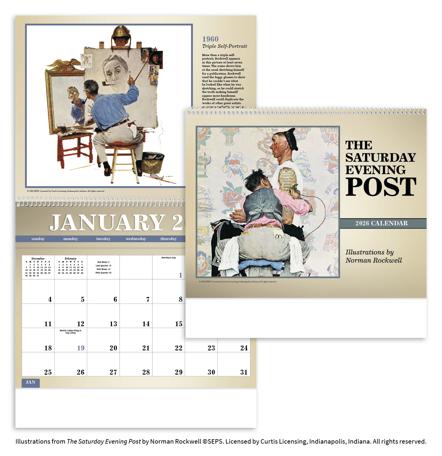 Triumph® Calendars The Saturday Evening Post Deluxe Pocket Calendar 8