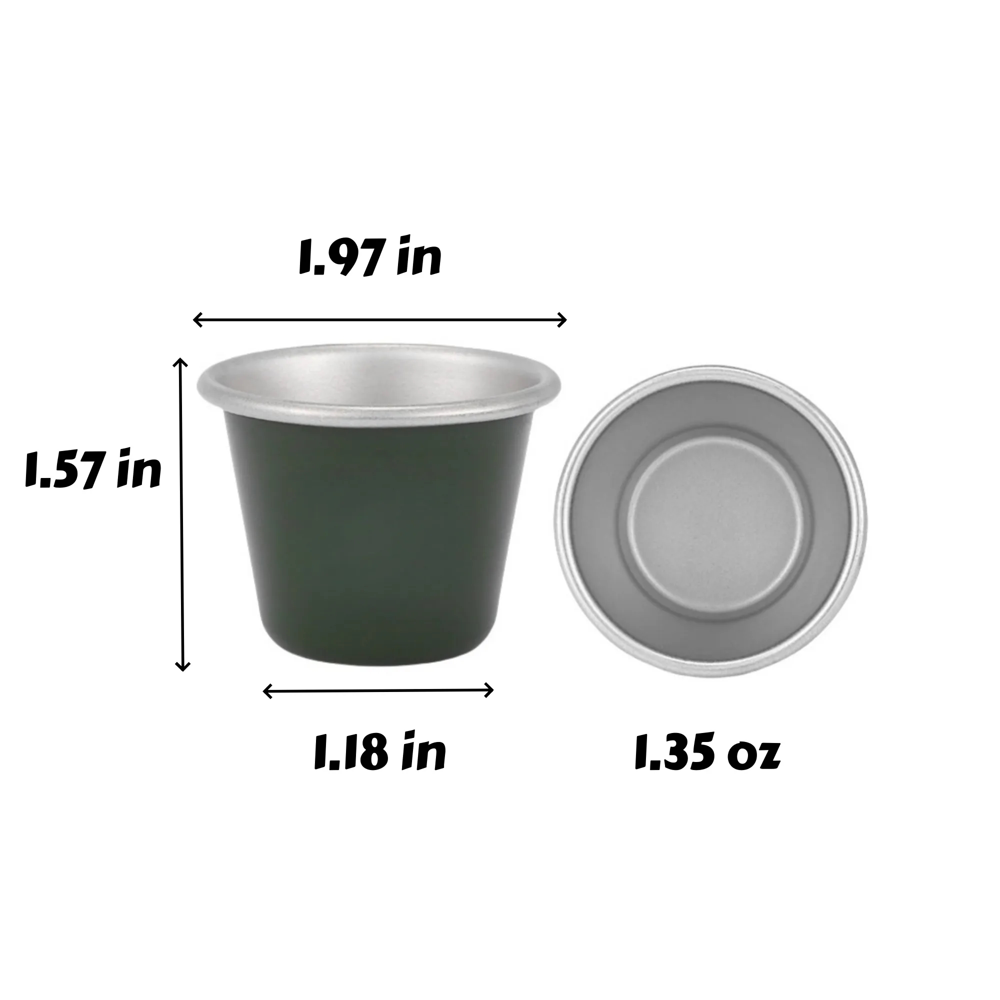 1.35 oz Stainless Steel Outdoor Party Cup 3