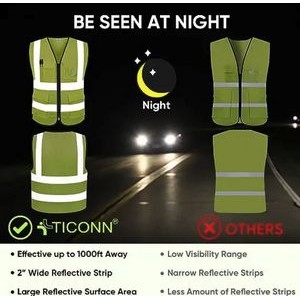 120gsm Mesh Polyester Construction Safety Reflective Vest 1