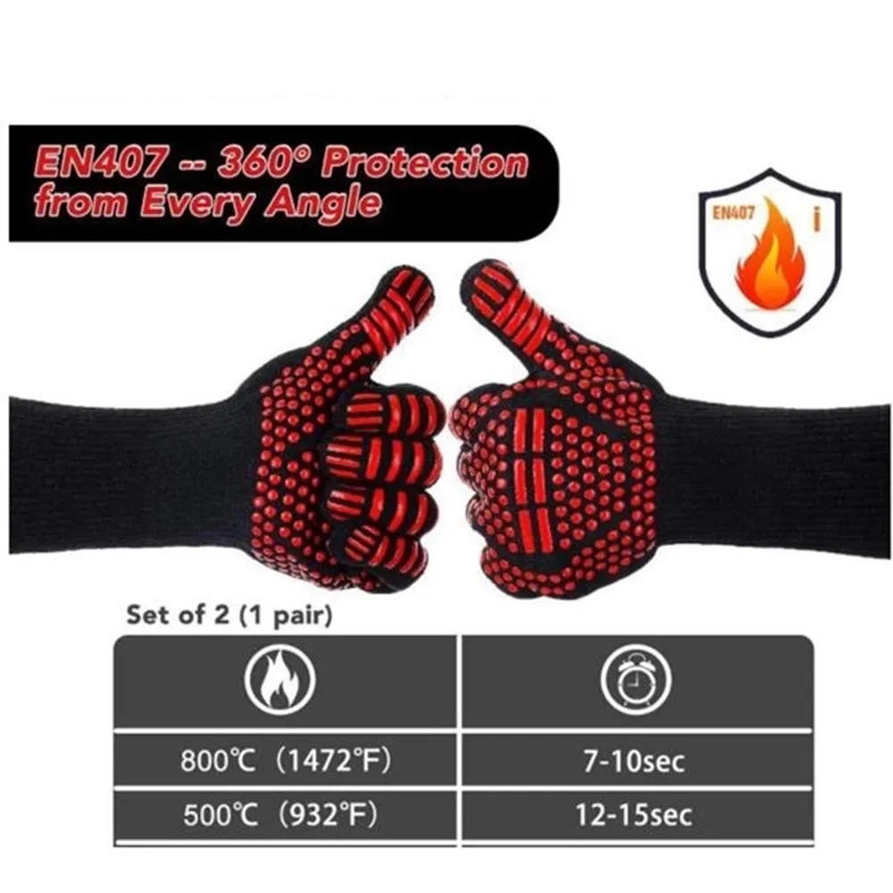 BBQ Grill Oven Gloves 6