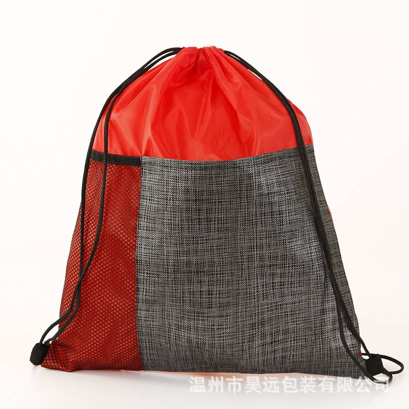 Nonwoven Pocket Drawstring Backpack 2