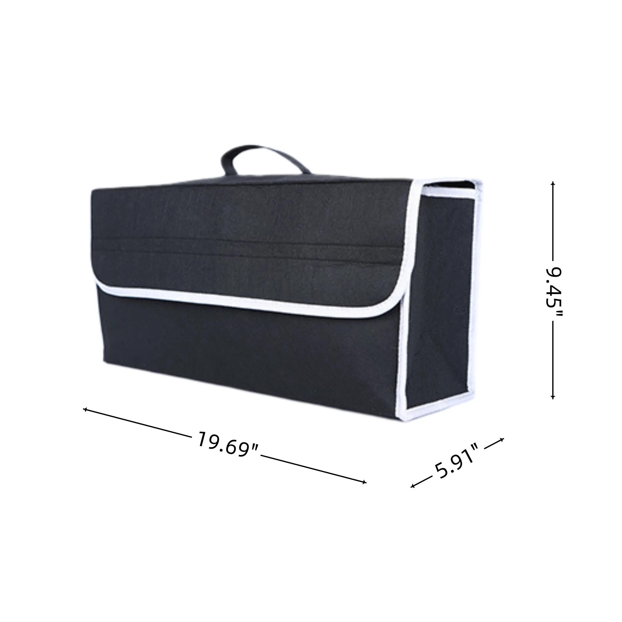 Felt Fabric Car Trunk Organizer Box Folding Storage Bin 4