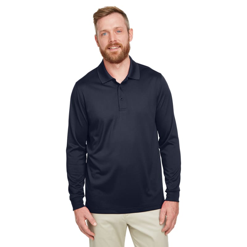 Harriton Men's Tall Advantage Long Sleeve Snag Protection Plus IL Polo 10