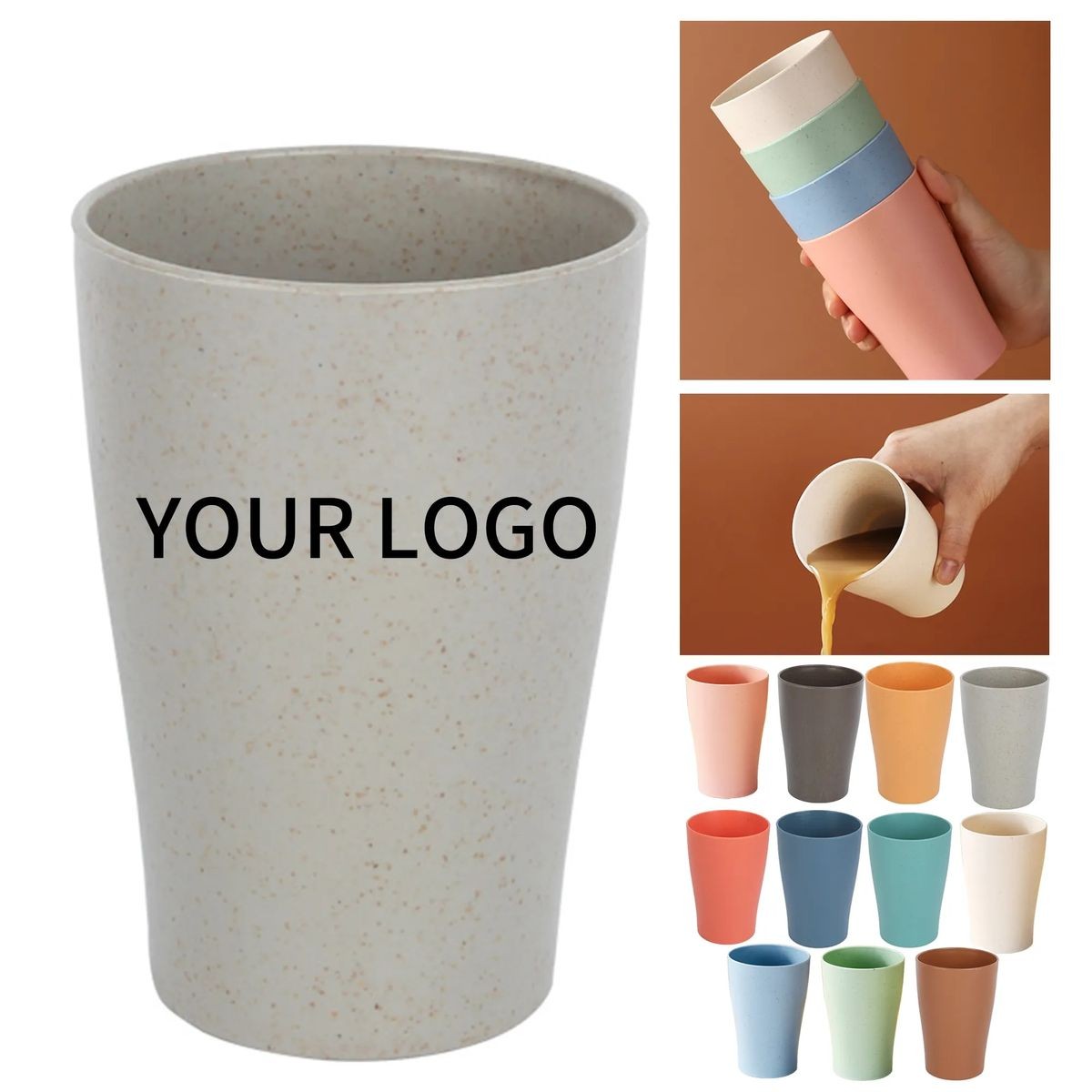 Eco Friendly 12oz Cup for Bathroom and Daily Use 12
